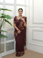 Maroon Kanchi Cotton Saree